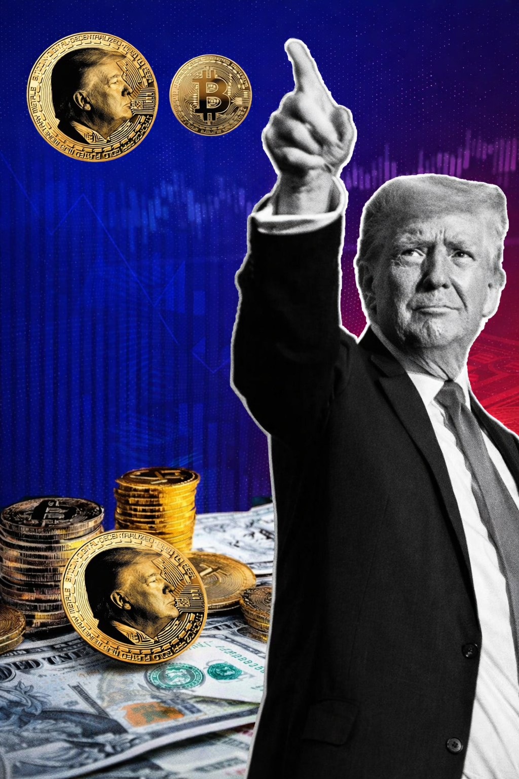 TRUMP FIRST EDITION GOLD BITCOIN COIN